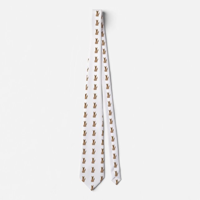 Corbata Personalizado de perro asombroso pastor alemán (Anverso)