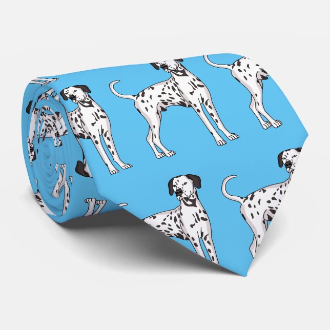 Corbata Personalizado de perro dalmatiano (Enrollado)
