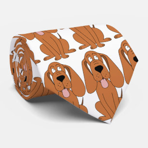 Corbata Personalizado de Perro Marrón. Hound.