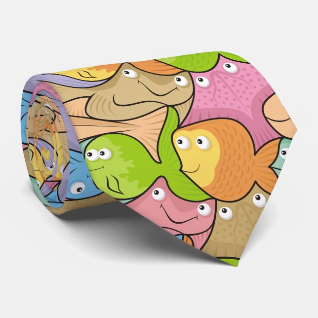 Corbata Personalizado de pescado (Enrollado)