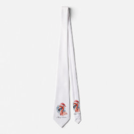 Corbata Personalizado de Santa Claus Snowbird Flamingo