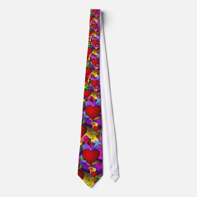 Corbata Personalizado de Valentine Heart Tie (Anverso)