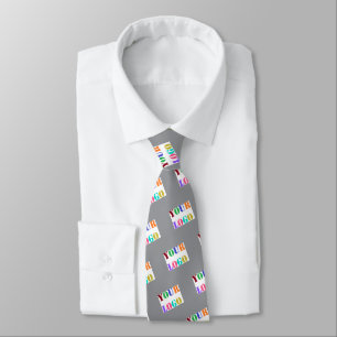 Corbata Personalizado Empresa Logotipo Plantilla de correa