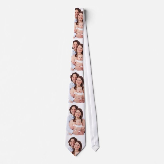 Corbata Personalizado fotográfico familiar moderno persona (Anverso)
