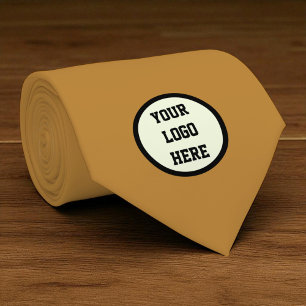 Corbata Personalizado Logo Company Terracotta Business Cor