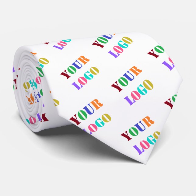 Corbata Personalizado logotipo comercial Compañía de promo (Enrollado)