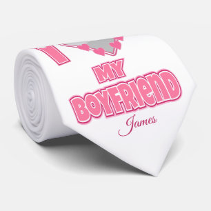 Corbata Personalizado Me Encanta Mi Novio - Añadir Foto Y