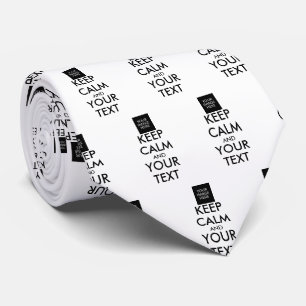 Corbata Personalizado por completo MANTENER CALMA Y TU TEX