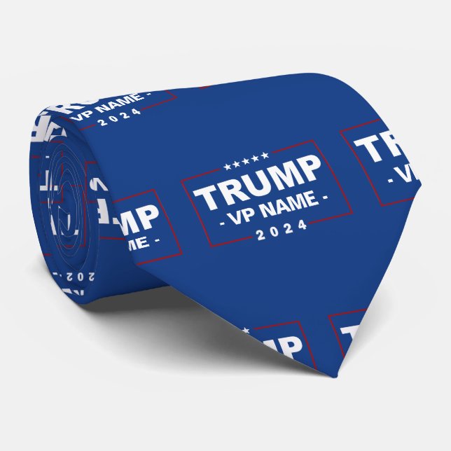 Corbata Personalizado Trump Vicepresidente 2024 (Enrollado)