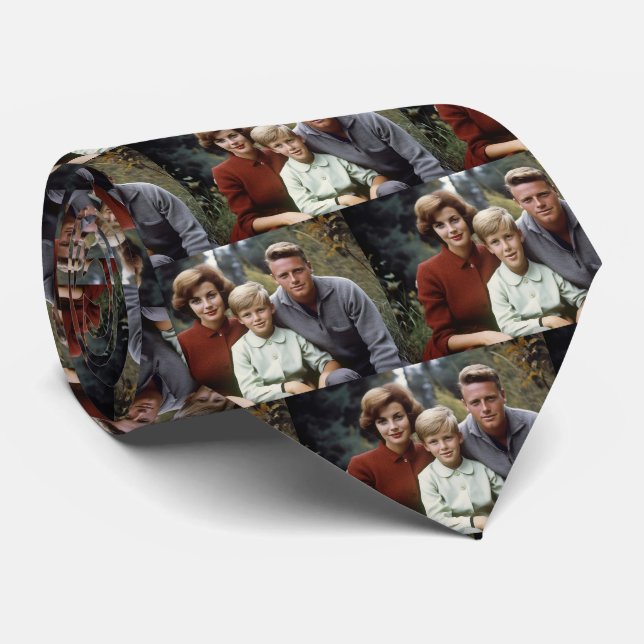 Corbata Personalizado Tu Familia Fotográfica (Enrollado)