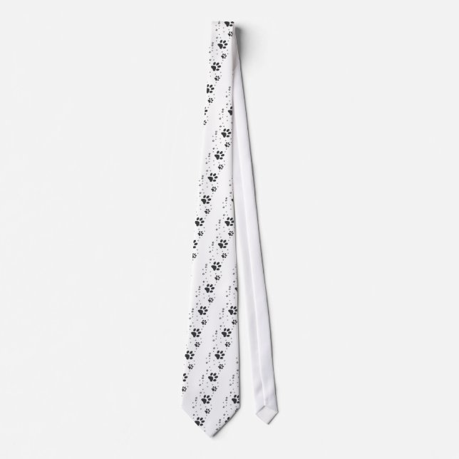 Corbata Personalizados com patinhas escuras (Anverso)