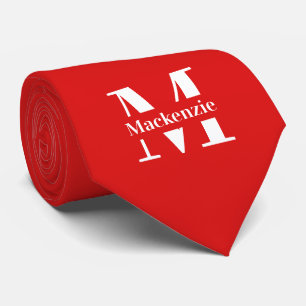 Corbata Personalizados hechos a medida con monograma