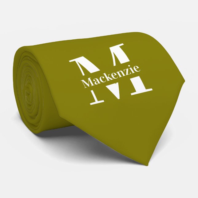 Corbata Personalizados Hechos a Medida Monogramados (Enrollado)