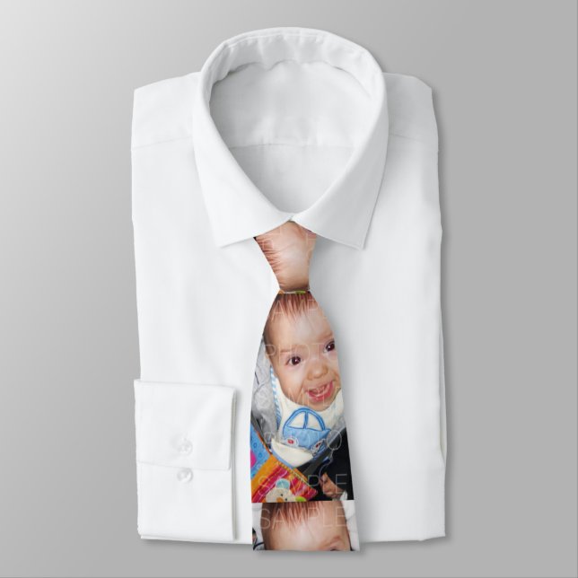 Corbata Personalizar con su patrón fotográfico (Atado)