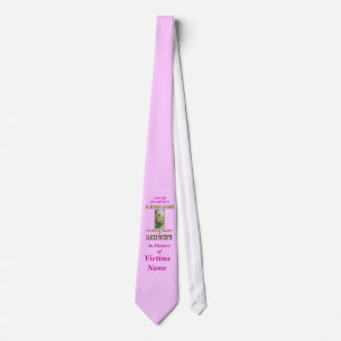 CORBATA PERSONALIZAR DE SENSIBILIZACIÓN DEL CÁNCER
