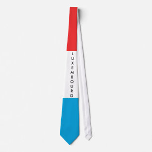 Corbata Personalizar Luxemburgo Bandera