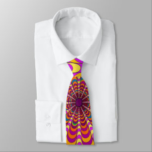 Corbata Personalizar patrón de bucles coloridos