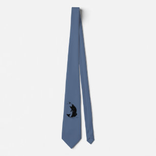 Corbata "Pesca de mosca", hermoso pescador azul