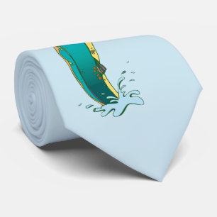 Corbata Pesca de trucha psicodélica