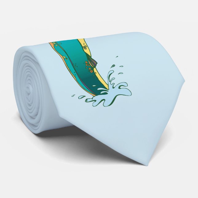 Corbata Pesca de trucha psicodélica (Enrollado)