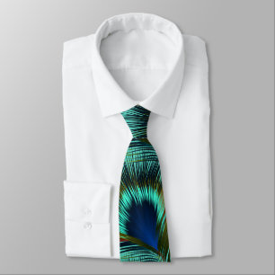 Corbata Pescado de pavo real mens Necktie