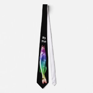 Corbata Pescados grandes (arco iris) - lazo