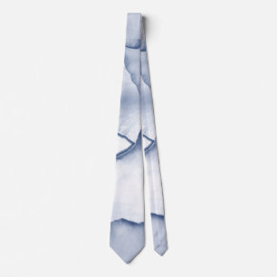 Corbata Pétalos azules pintados