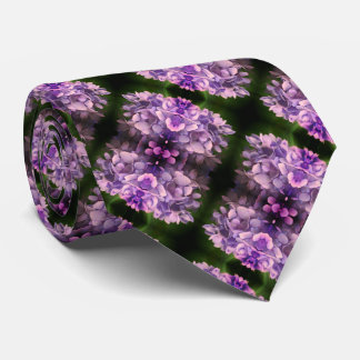 Corbata Pétalos de hidrangea azul Resumen Patrón de arte