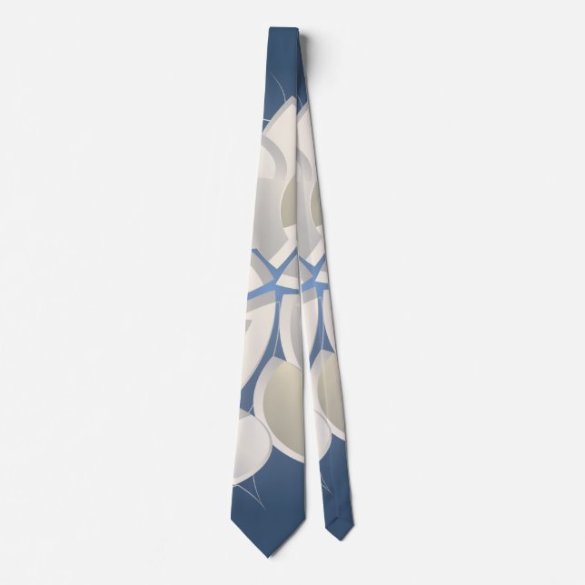 Corbata pétalos de piedra blanca (Anverso)