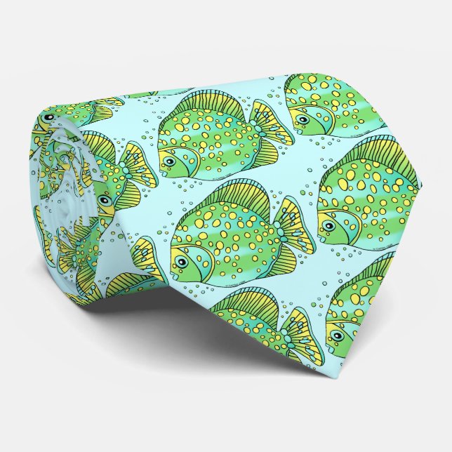Corbata Pez Piscis (Enrollado)