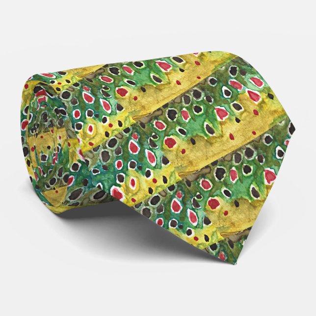 Corbata Pez trucha marrón (Enrollado)