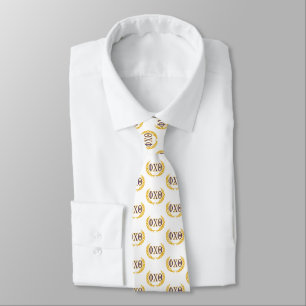 Corbata Phi Chi Theta Griego con Corona