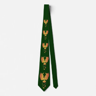 Corbata Phoenix Rising Vertical Repetition Tie