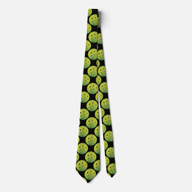 Corbata Picapibol verde limón (Anverso)