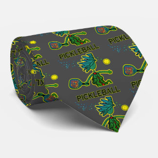 Corbata Pickleball Joy Green con Anillo de cuello de elecc