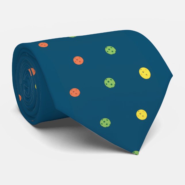 Corbata Pickleball Polka Dot Tie (Enrollado)