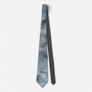Corbata Piedra de mármol azul gris y polvoriento