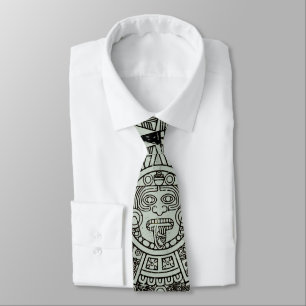 Corbata Piedra del Sol Azteca Mexicana Calendario Maya 1