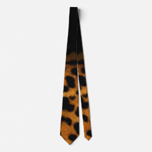 Corbata Piel acogedora de la mirada del falso leopardo del