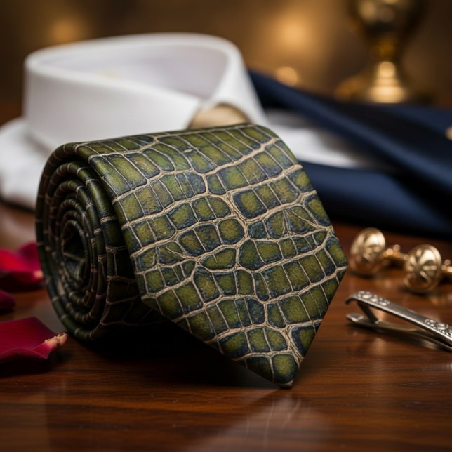 Corbata Piel de Cocodrilo  (Subido por el creador)