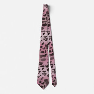 Corbata Piel de Leopardo en Rosa