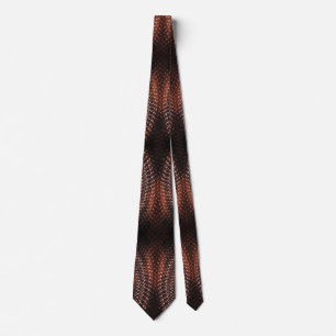 Corbata Piel de serpiente Impresión Sleek Elegante Novedad