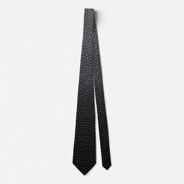 Corbata Piel de serpiente negro (Anverso)