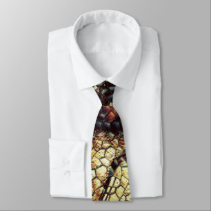 Corbata ¿Piel reptil con manchas amarillentas y oscuras?