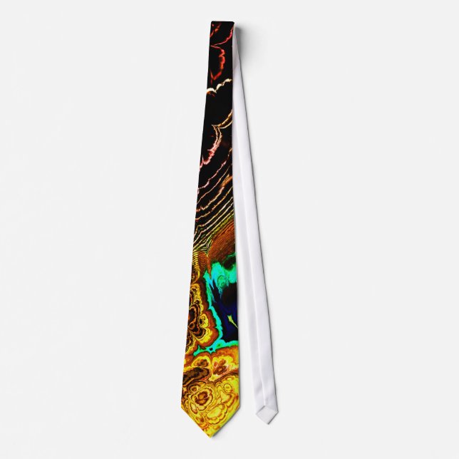 Corbata Pies de pavo real Fractal 1 (Anverso)