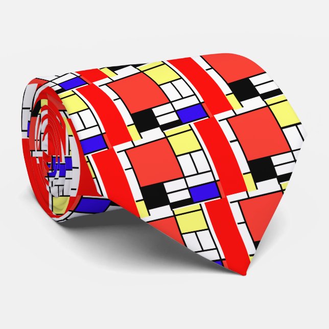 Corbata Piet Mondriaan , 1926 Composition (Enrollado)
