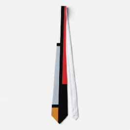 Corbata Piet Mondrian - Composición con gran plano rojo