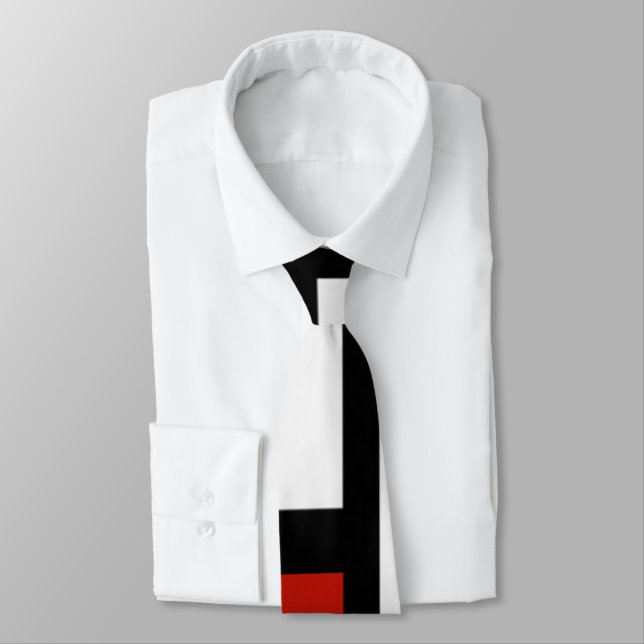 Corbata Piet Mondrian - Resumen geométrico (Atado)