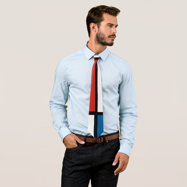 Corbata Piet Mondrian - Resumen geométrico de la composici (In situ)
