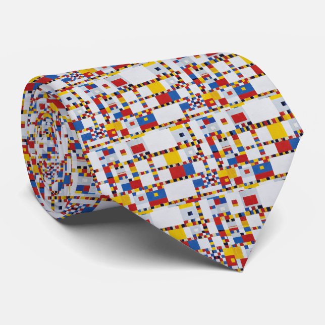 Corbata piet mondrian , victoria.boogie-woogie (Enrollado)